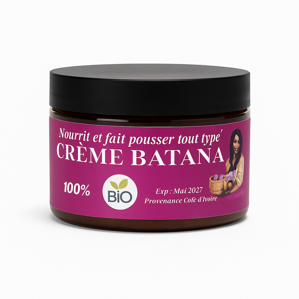 Crème Batana 100% Bio – AntiChute et Repousse de cheveux - pour Tous Types de Cheveux