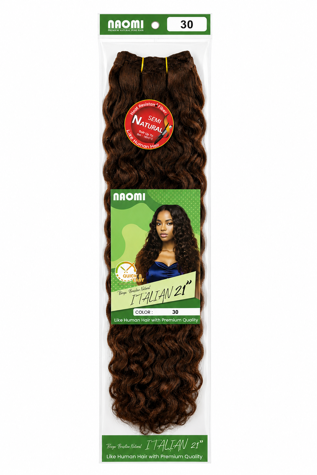 Tissage Naomi italian 21 pouces - couleur 30
