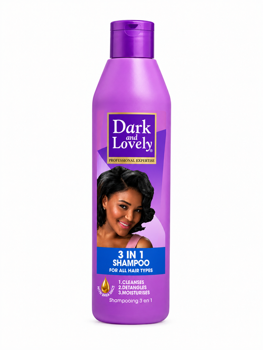 Shampooing 3 en 1 – Nettoie, Démêle & Hydrate - Dark & Lovely
