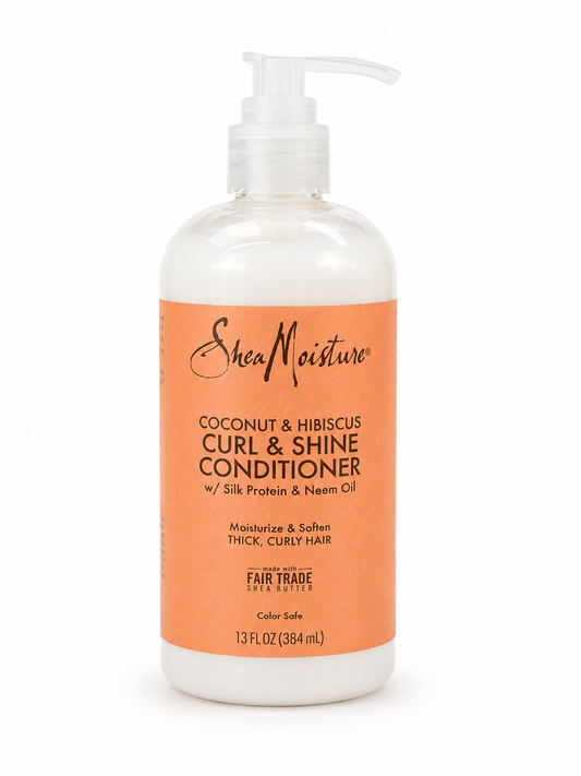 Après-Shampooing Hydratant pour Cheveux Bouclés et Frisés - Shea Moisture Coconut & Hibiscus