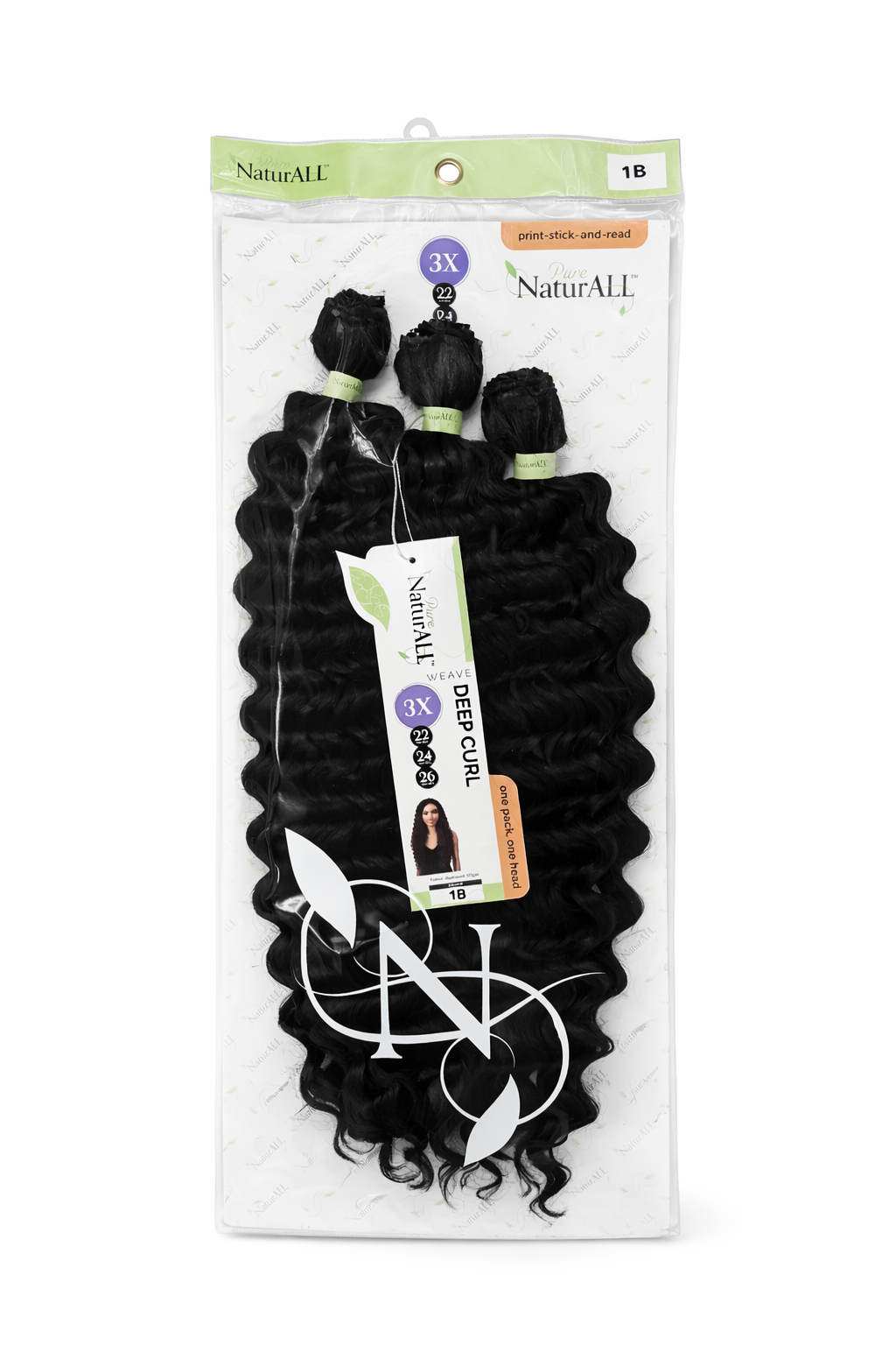 Tissage Deep Curl 3X /22’-24’-26’/ Semi-naturel - couleur 1