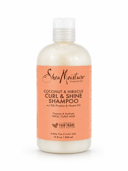 Shampooing Hydratant pour Cheveux Bouclés et Frisés - Shea Moisture Coconut & Hibiscus