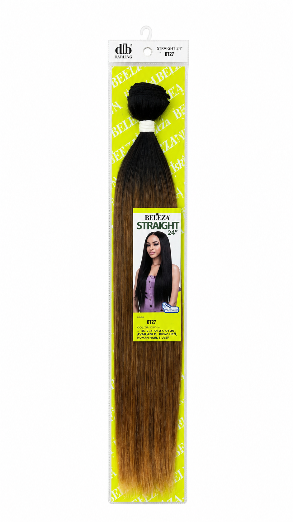 Tissage lisse Beleza 24 pouces - couleur OT27