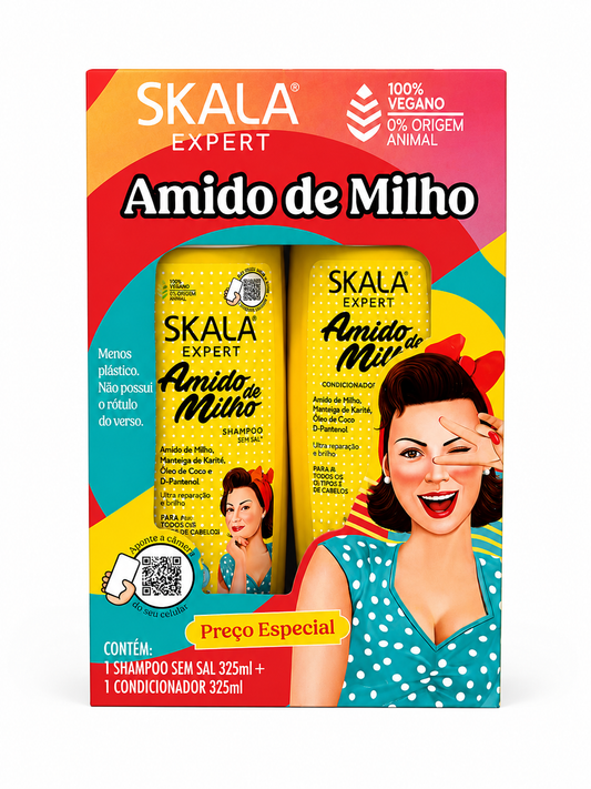Coffret Shampooing + Après-Shampooing Amido de Milho - Skala