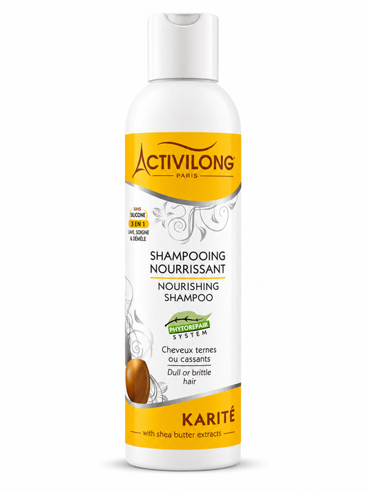 Shampooing Nourrissant au Karité – Cheveux Secs, Ternes ou Cassants - Activilong